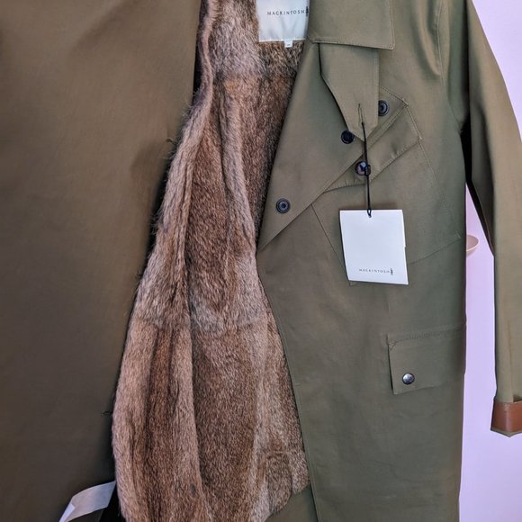MacIntosh rabbit fur-lined rain jacket - Picture 2 of 7